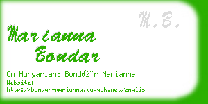 marianna bondar business card